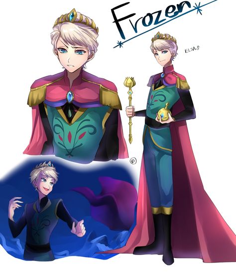 Frozen (Disney)/#1814189 - Zerochan Genderbend Disney, Disney Characters Genderbend, Disney Gender Swap, Hans Frozen, Gender Bent Disney, Humor Disney, Princess And Prince, Disney Gender Bender, Poses Manga