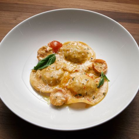 Shrimp Ravioli by Tyler Florence Shrimp Ravioli Recipe, Shrimp Ravioli, Ravioli Recipes, Florence Food, Big 30, Tyler Florence, Italian Party, Pasta Making, Pasta Roller