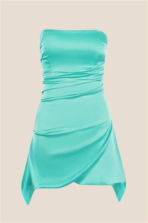 Made with high-quality satin material, this dress boasts a sheath silhouette that's sure to flatter your figure. The dress also features a Sweetheart's neck and a zip-up back, making it easy to slip on and off. With its above-knee length, this dress is perfect for showing off your legs.   SKU: OM1035 Pink color Satin material   Sheath silhouette Sweetheart's neck   Ruched details Zip-up back Mini length  Care: hand wash only  The model is wearing US Size 2. Short Princess Dress, Convertible Dress, Bridesmaid Accessories, Short Homecoming Dress, Short Bridesmaid Dresses, Tea Length Dresses, Pink Sequin, Hoco Dresses, Long Bridesmaid Dresses