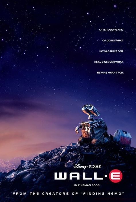 Wall-E Wall E Disney, Math Movies, Wall E Movie, Little Dorrit, Pixar Films, Best Movie Posters, I Love Cinema, Wall E, Pixar Movies