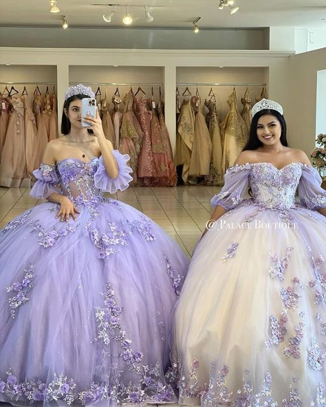 Repunzel Quince Theme Dress, Tangled Quinceanera Dress, Quinceanera Lavender, Tangled Quince, Quince Outfit, Rapunzel Quince, Enchanted Forest Quinceanera Theme, Lavender Quinceanera Dresses, Lavender Quinceanera