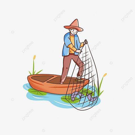 gu yu character illustration,fishing boy,yellow spring,black net,yellow hat,green plants,cartoon hand drawn Fishing Net Illustration, Fisherman Cartoon, Fisherman Drawing, Fisherman Illustration, Teaching Pictures, Fishing Drawing, Plants Cartoon, Fishing Illustration, Fishing Pics