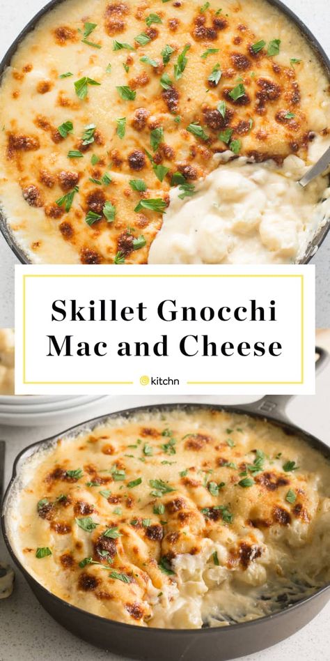 Gnocchi Mac And Cheese, Skillet Gnocchi, Gnocchi Recipes Easy, Gnocchi Dishes, Classic Mac And Cheese, Recipe Crockpot, Potato Gnocchi, Gnocchi Recipes, Cheese Recipe