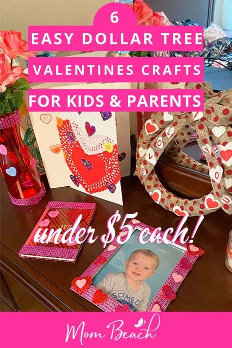 These 6 original Dollar Tree valentines crafts are fun and easy to make for kids and preschoolers. Parents and kids can make them together for bonding time. These are amazing to give as gifts for loved ones or teachers. Dollar Tree is a great place to find crafts for kids. These gifts can be given to parents. Toddlers and preschool children can do these crafts too. #valentinescraftsforkids #dollartreevalentinescrafts #dollartreecrafts #valentinescraftsforpreschoolers #valentinescrafts Fun Valentines Crafts For Kids, Valentines Crafts For Kids, Crafts Valentines, Heart Picture Frame, Kid Friendly Crafts, Valentines Crafts, Gifts For Loved Ones, Valentine Crafts For Kids, Fun Arts And Crafts