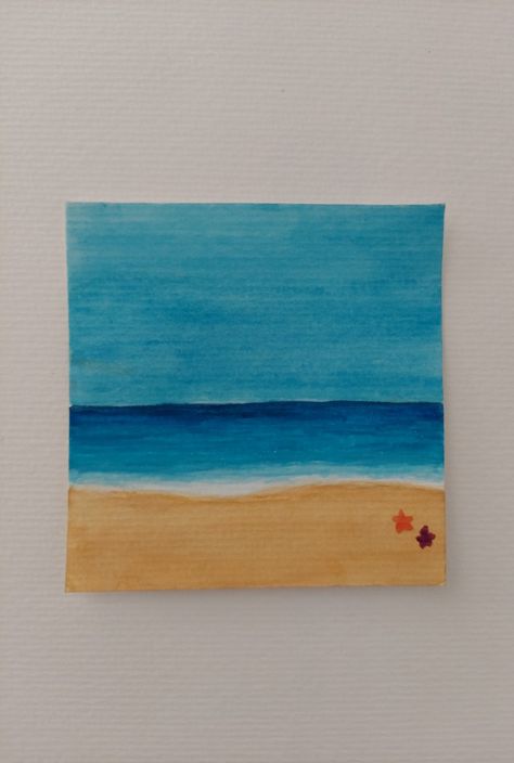 🏝 ☀️ 🌊 🐚 Sky Art Painting, Aesthetic Painting, Beach Painting, Beach Aesthetic, Photo Inspiration, Art Painting, Paint, Frame, Instagram