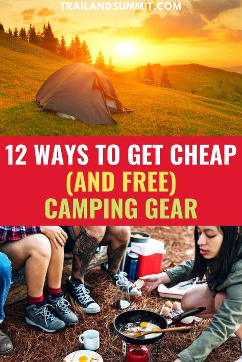 There are plenty of places to find top-brand and excellent quality discount camping gear; you only have to know where to look! Here’s 12 ways to get cheap and even free camping gear. #camping #campinggear #outdoor #travelgear What To Take Camping, Camping Materials, Camping Gear Survival, Rv Camping Tips, Solo Camping, Camping Hacks Diy, Fall Camping, Camping Style, Family Camping Trip