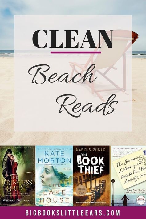 Clean beach reads pin Good Clean Reads, Clean Book Club Books, Books About Life, The Invention Of Wings, Clean Romance Books, Clean Reads, Beach Reads, Book Thief, Books Classic