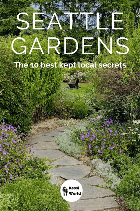 Seattle botanical gardens - the 10 best kept local secrets - Kessi World Pollinator Garden Design, Pnw Garden, Pacific Northwest Garden, Pacific Northwest Style, Northwest Garden, Northwest Landscaping, Native Plant Gardening, Hillside Landscaping, Garden Nursery