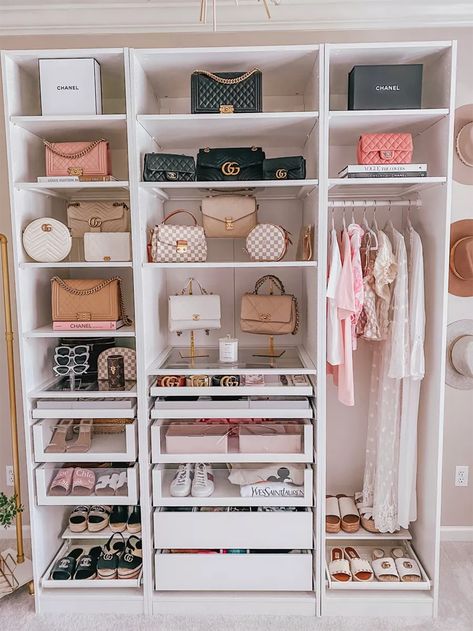 Pax Closet, Ikea Pax Closet, Organized Closet, Ikea Closet, Dressing Room Closet, Ikea Pax Wardrobe, Dream Closet Design, Closet Renovation, Luxury Closets Design