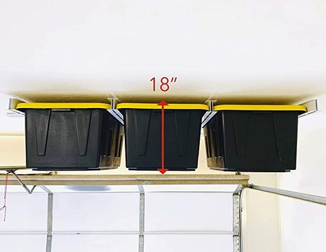 Garage Tote Storage, Garage Hanging Storage, Garage Storage Bins, Garage Storage Rack, Ceiling Storage Rack, Overhead Storage Rack, Garage Ceiling Storage, Roof Storage, Overhead Garage Storage