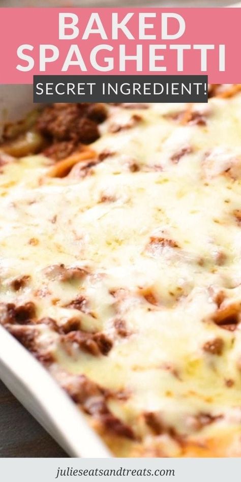 Cheeseburger Soup The Recipe Critic, Baked Spagetti, Alfredo Noodles, Ground Beef Spaghetti Sauce, Easy Baked Spaghetti Recipe, Pasta Entrees, Easy Baked Spaghetti, Recipe Casserole, Spagetti Recipe