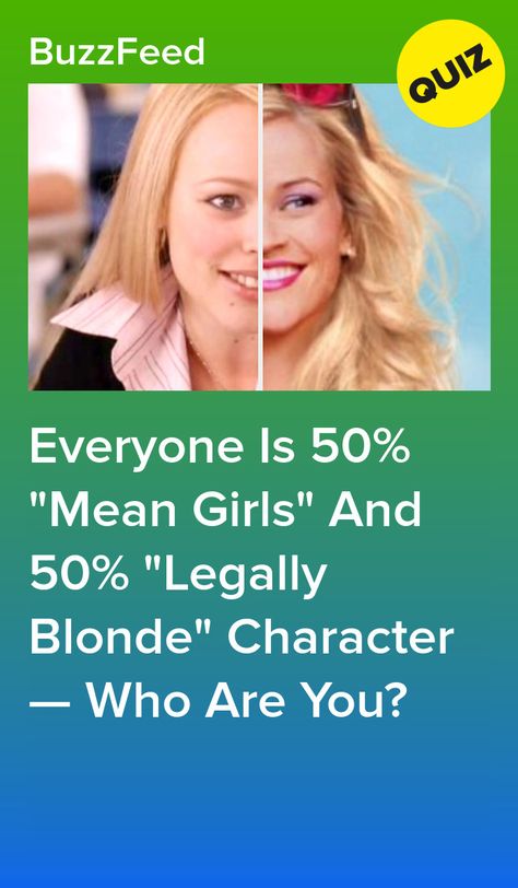 Everyone Is 50% "Mean Girls" And 50% "Legally Blonde" Character — Who Are You? Paulette Legally Blonde, Movies Like Legally Blonde, Legally Blonde Characters, Legally Blonde Outfits, Legally Blonde Quotes, Legally Blonde 2, Blonde Hair Characters, Personality Quizzes Buzzfeed, Blonde Halloween Costume