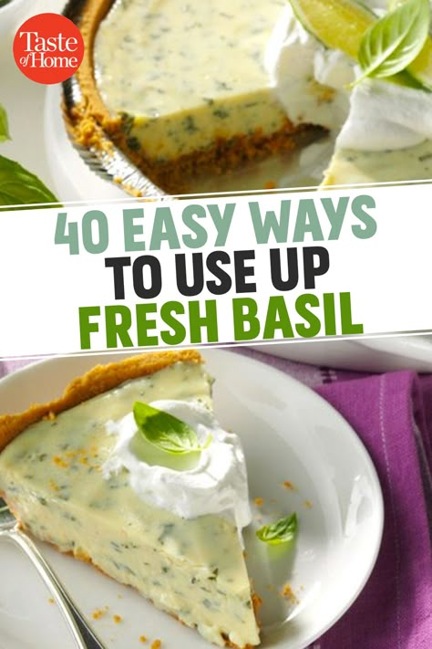 Basil Snack Recipes, Fresh Basil Uses, Best Basil Recipes, Lemon Basil Herb, Things To Do With Fresh Basil, Lemon Basil Plant Uses, Basil Cookie Recipe, Basil Baking Recipes, What To Make With Basil Leaves