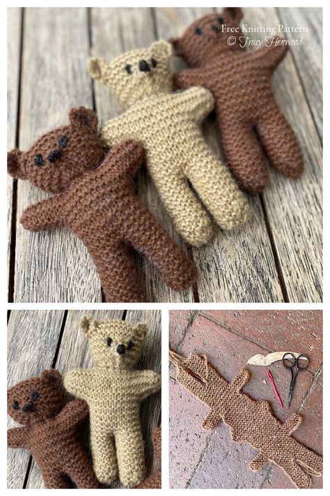 Knit Toys Free Pattern Stuffed Animals, Knitting Bear, Knitting Dolls Free Patterns, Teddy Bear Patterns Free, Knitted Dolls Free, Teddy Bear Knitting Pattern, Knitted Stuffed Animals, Bear Patterns Free, Knitting Patterns Free Blanket