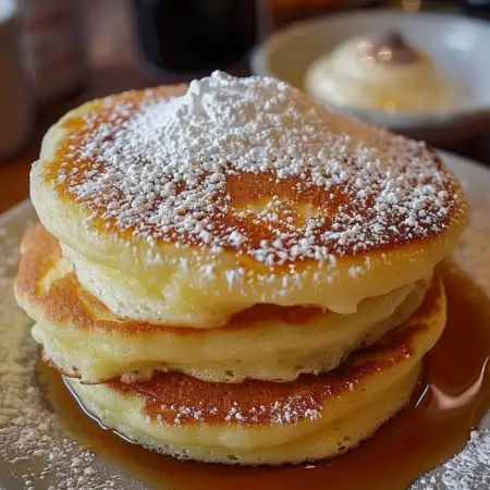 Japanese Fluffy Pancakes, Puffy Pancakes, Japanese Pancake, Special Breakfast, Fruit Compote, Pancakes Ingredients, Lemon Ricotta, Fluffy Pancakes, Red Food Coloring