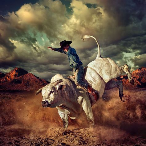 Cowboys on Behance Bucking Bulls, Rodeo Rider, Bull Rider, Superstition Mountains, Photography Competition, Cowboy Rodeo, Action Photography, Western Wall Art, Bull Riders