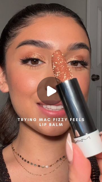 Mia Galvan on Instagram: "The @maccosmetics Fizzy Feels Lip Balm is back!🤩✨This shade Taste for Bubbles🍾🥂 is a champagne color that blooms pink with a pretty pearlescent sparkle! SO GORGEOUS! Glitter lipsticks all season please! #macfizzyfeels #maccosmetics #glitterlip #glitterlipbalm #glitterlipgloss #holidaylips" Mac Fizzy Feels Lip Balm, Mac Glitter Lipstick, Mac Lipstick Shades, Lipstick Mac, Glitter Lipstick, Glitter Lip Gloss, Ab Exercises, Glitter Lips, Mac Lipstick