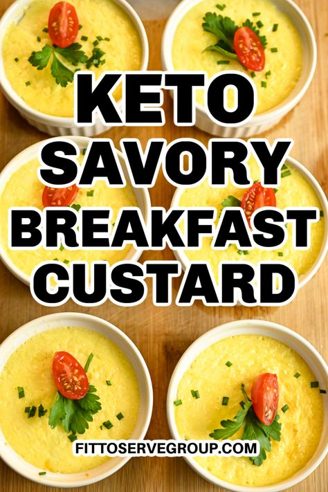 Low Carb Custard Recipes, Savory Custard Recipe, Breakfast Custard Recipe, Easy Egg Custard, Keto Egg Custard, Low Carb Custard, Savory Custard, Breakfast Custard, Bone Healing Foods