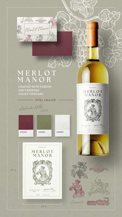 Wine Mood Board, Wine Brochure Design, Wine Advertising Design, Wine Graphic Design, Wine Branding Design, Wine Brochures, Wine Infographic, Wine Package, Wine Branding