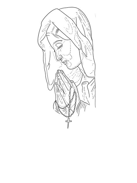 Mother Mary Tattoo Stencil, Simple Mary Tattoo, Virgin Mary Tattoo Design Drawing, Mother Mary Tattoo Design, Mama Mary Tattoo, Mama Mary Tattoo Design, Virgin Mary Tattoo Forearm, Maria Tattoo Design, Virgin Mary Tattoo Stencil