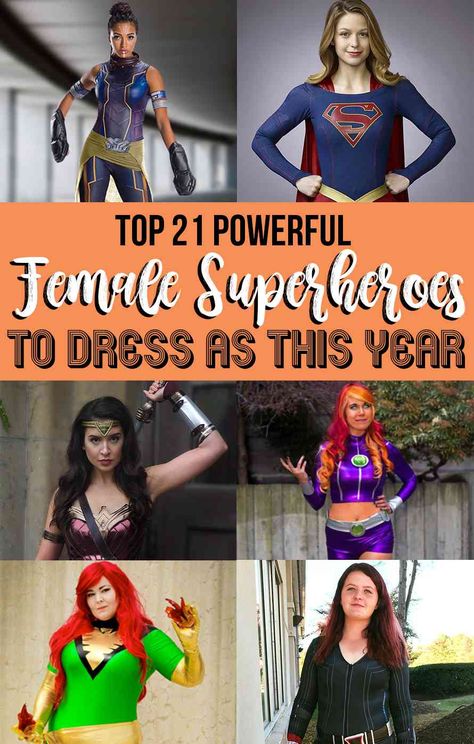 21 Women's Superhero Costume Ideas For Halloween | YourTango Diy Womens Superhero Costume, Diy Avengers Costume For Women, Women Avengers Costume, Super Hero Teacher Costume, Diy Superhero Costume For Women Last Minute, Plus Size Superhero Costume, Super Hero Outfits For Women Diy, Marvel Diy Costume Women, Simple Super Hero Costumes