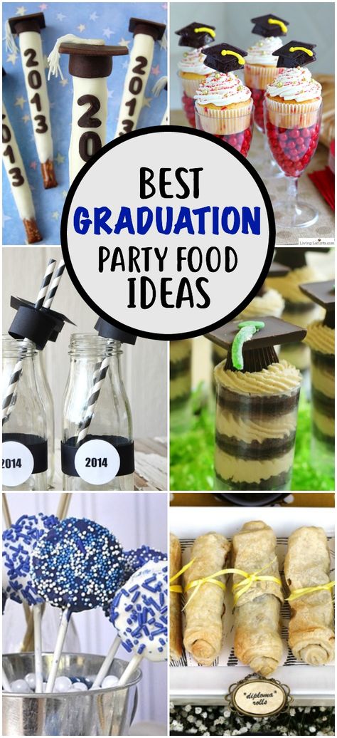 It's graduation season, which means it's time for graduation party food! These unique Graduation Party Food Ideas will help you find a way to make some fun finger foods for your graduate! via @easygoodideas Graduation Party Appetizers, Graduation Party Snacks, Fun Finger Foods, Graduation Snacks, Halloween Themed Appetizers, Graduation Party Food Ideas, Graduation Party Food, Unicorn Party Food, Graduation Treats