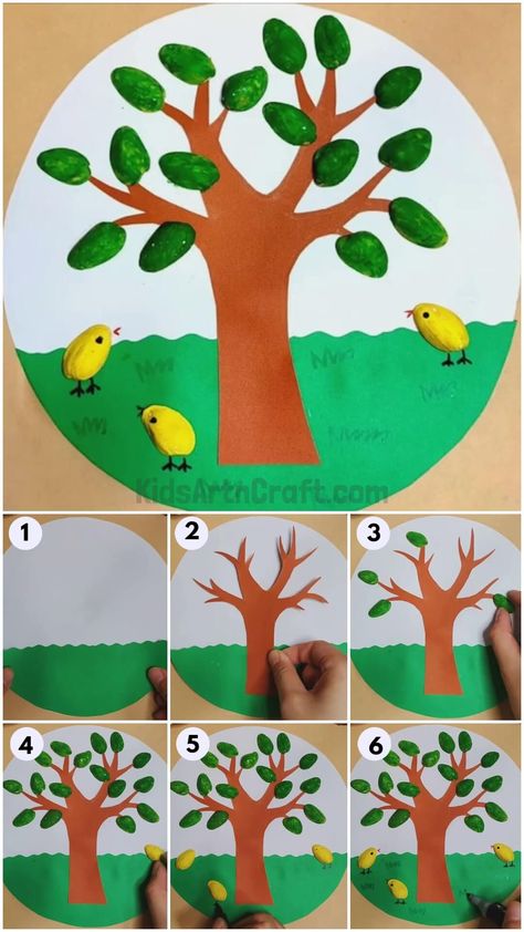 Easy Tree Craft Using Pistachio Shell Tutorial For Beginners Check more at https://www.kidsartncraft.com/tree-pistachio-shell-craft-tutorial/ Pista Shell Crafts For Kids, Pista Shell Art, Pistachio Shell Crafts, Pistachio Crafts, Console Ideas, Pista Shell Crafts, Pistachio Shell, Birthday Chart, Pistachio Shells