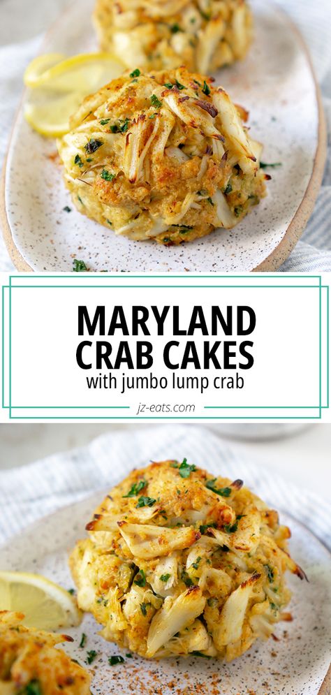 Lump Crab Recipes, Crab Cakes Recipe Best, Lump Crab Meat Recipes, Blue Crab Recipes, Seafood Sauces, Baltimore Crab Cakes, Jumbo Lump Crab, Crab Cake Recipes, Lump Crab Cakes