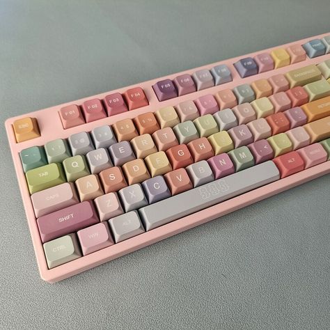 Smarter Shopping, Better Living! Aliexpress.com Aesthetic Key Caps, Modern People, Unique Key, Keycap Set, Candy Theme, Key Cap, Key Caps, Gaming Room Setup, Cute Rainbow