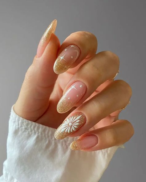 Save this pin for dazzling glitter nail designs that will light up your look! Sparkle and shine with these stunning nail art ideas. #GlitterNails #NailArtInspo #SparkleAndShine French Tip Nails New Years, Party Nail Ideas, Diwali Nails, Nails New Years, Glitter Nail Designs, Festive Nail Art, Nail Color Trends, Diwali Party, Nail Colors Winter