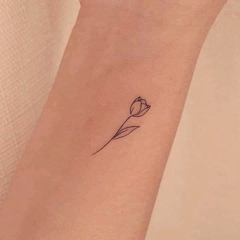 16 Tattoo, Tulip Tattoo, Small Pretty Tattoos, Petite Tattoos, Friendship Tattoos, Cute Tiny Tattoos, Red Tattoos, Small Hand Tattoos, Classy Tattoos