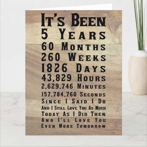 Happy 5th Wood Anniversary Card 5th Anniversary Quotes, 5 Year Anniversary Quotes, Anniversary Wishes For Boyfriend, Anniversary Quotes For Boyfriend, Happy Aniversary, Anniversary Quotes For Husband, Wedding Anniversary Message, Anniversary Wishes For Husband, Anniversary Quotes For Him