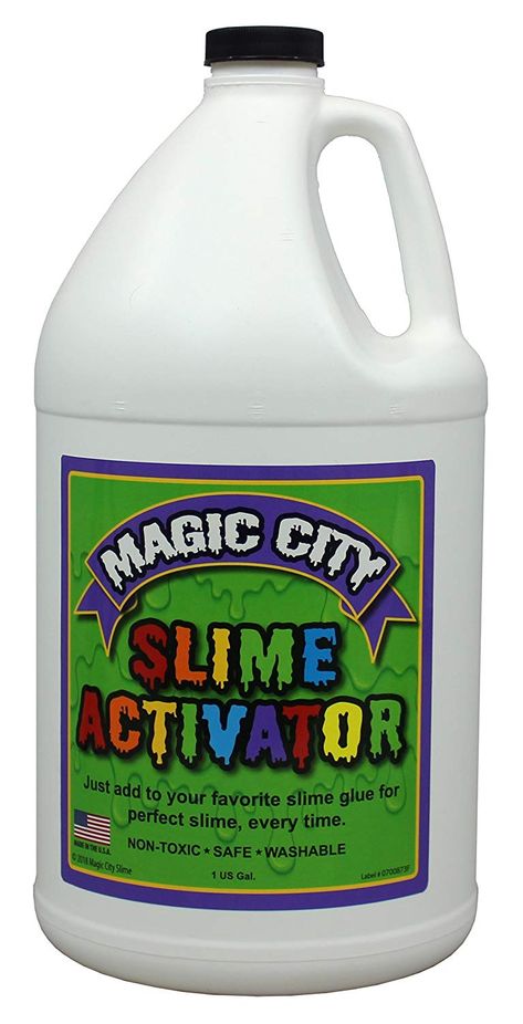 Magic City Slime Activator - Non Toxic, Just Add to Your Favorite Slime Glue for Great Slime Every Time, Made in USA (1 Gallon) * Read more at the image link. (This is an affiliate link) Slime Glue, Slime Activator, Perfect Slime, Contact Lens Care, Slime Ingredients, Slime No Glue, Slimes Supplies, Contact Lens Solution, How To Make Slime