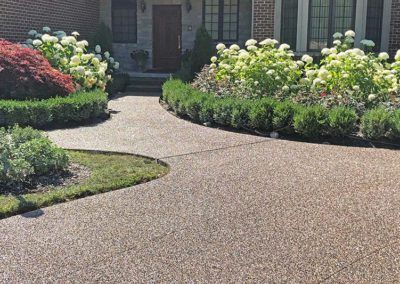 Aggregate Concrete Patio Makeover, Exposed Aggregate Driveway Ideas, Aggregate Patio Ideas, Exposed Aggregate Walkway, Cement Driveway Ideas, Exposed Aggregate Concrete Patio, Exposed Aggregate Patio, Patio Extension Ideas, Driveway Concrete