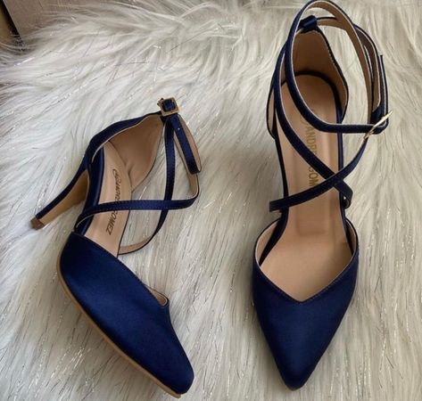 Dark Blue Heels Prom, Dark Blue Dress Formal, Dark Blue Heels, Blue Heels Wedding, Blue Quinceanera, Banquet Ideas, Wedding Concept, Heels Aesthetic, Blue High Heels