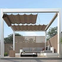 Backyard Awning, Garage Deck, Pergola Shade Cover, Interior Window Trim, Retractable Shade, Deck Backyard, Retractable Pergola, Replacement Canopy, Wood Pergola