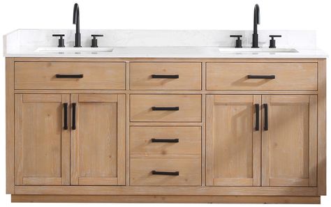 PRICES MAY VARY. Sturdy structure crafted of solid wood and plywood,ensuring long-lasting beauty. Cabinet comes in Royal Blue,White finish,or Light Brown to enhance and complement your décor. Elegant Grain White composite stone countertop,complete with backsplash and sidesplash,adds a touch of sophistication. Two,rectangular,undermount ceramic basins with overflow integrates with countertop for a seamless appearance. Countertop comes with pre-drilled 8" widespread faucet hole for installation co Natural Wood Vanity Bathroom, Shower Mirror, Wood Bathroom Vanity, Brown Cabinets, Coffee And Espresso Maker, Kids Headboard, Transitional Bathroom Vanities, Bathroom Vanities For Sale, Bathroom Inspiration Decor