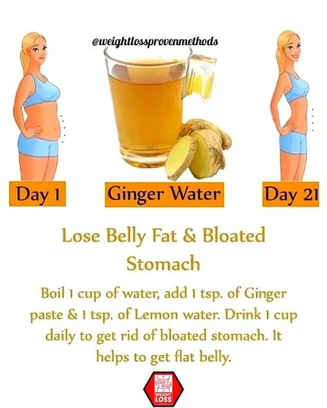 🔥 Lose Belly Fat & Reduce Bloating with Ginger Water! 🔥 Start your journey from Day 1 to Day 21 and see the amazing transformation. Boil 1 cup of water, add 1 tsp. of ginger paste and 1 tsp. of lemon water. Drink daily to help get rid of a bloated stomach and achieve a flat belly. 💦✨Follow @weightlossprovenmethods for more tips! 💪 Check the link in bio for more weight loss secrets! #WeightLossJourney #FitnessGoals #HealthTips #BellyFatBurn #FlatTummy #GingerWater #HealthyLifestyle ... Lemon Water Recipe Flat Belly, Drink To Get Rid Of Belly, Lose Bloated Belly, How To Get Rid Of Bloated Stomach Drinks, How To Make Ginger Water, Lemon Drink For Belly Fat Loss, Lose Skin On Stomach, How To De Bloat Your Stomach, Drinks For Bloated Stomach