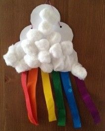 Little Cloud by Eric Carle Rainbows Preschool, Letter R Activities, Preschool Letter Crafts, Preschool Letter, Weather Theme, Preschool Projects, Spring Preschool, Alphabet Crafts, Preschool Letters