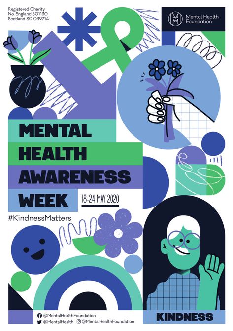 Health Graphic Design, Mental Health Awareness Week, Gfx Design, 카드 디자인, Health Design, Graphic Design Fun, Creative Posters, Event Poster, Health Awareness