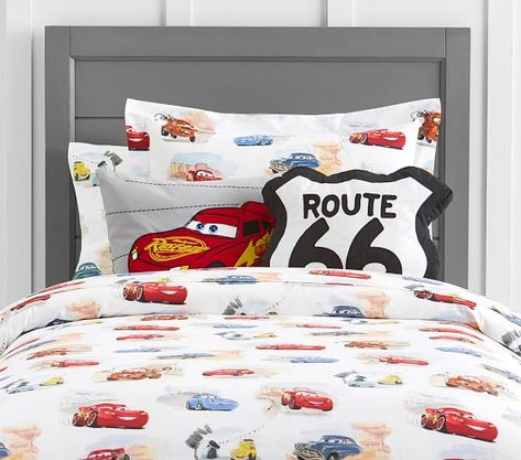 Disney Cars Bedroom Decor, Disney Cars Room, Disney Cars Bedroom, Cars Bedroom Decor, Car Themed Bedrooms, Toddler Duvet Cover, Disney Bedrooms, Big Boy Bedrooms, Kids Duvet