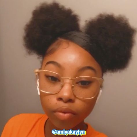 Swoop Puffs Hairstyle, Two Bun Swoop, Two Bun With Swoop, Swoop With Puff, Two Buns With A Swoop, Two High Buns With Swoop, Side Swoop Puff Natural Hair, Two Ponytails With Swoop Natural Hair, 2 Puffs With Swoop