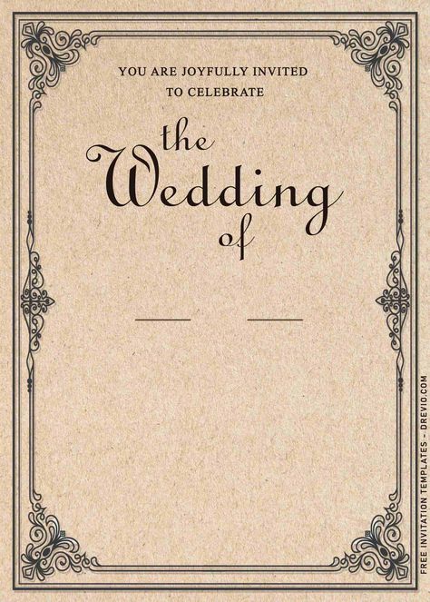 Vintage Style Wedding Invitations, Picture Invitations, Free Printable Wedding Invitations, Antique Style Wedding, Retro Invitation, Vintage Invitation, Free Wedding Invitation Templates, Retro Wedding Invitations, Vintage Wedding Cards