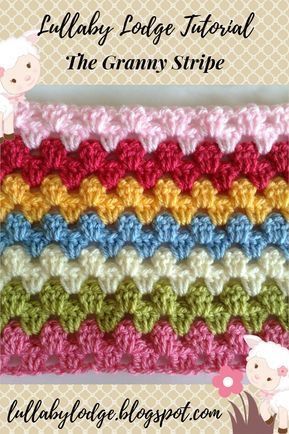 Granny Stripe Crochet, Granny Stripe Blanket, Zig Zag Crochet, Granny Stripe, Debbie Macomber, Crochet For Beginners Blanket, Learn How To Crochet, Haken Baby, Crochet Afghans