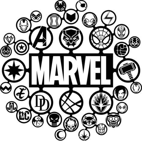 Superheroes Logo, Avengers Svg, Marvel Svg, Spiderman Tattoo, Iphone Wallpaper Vsco, Marvel Tattoos, 3d Files, Projets Cricut, Marvel Shirt