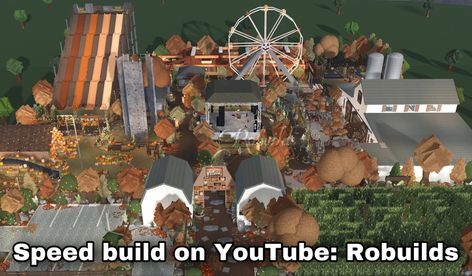 Fall Things To Build In Bloxburg, Pumpkin Patch Layout Bloxburg, Bloxburg Halloween Update, Bloxburg Corn Maze Layout, Halloween Town Bloxburg Layout, Bloxburg Festival Layout, Bloxburg Halloween Haunted House, Bloxburg Carnival Layout, Bloxburg Halloween Festival Layouts