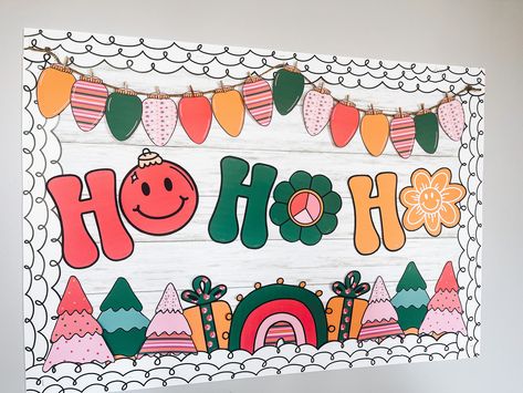 Boho Halloween Bulletin Board, Retro Halloween Bulletin Board, Groovy Christmas Bulletin Board, Retro Christmas Bulletin Board, Groovy Fall Bulletin Board, Retro Groovy Bulletin Board Ideas, Groovy Bulletin Board Ideas, Retro Bulletin Board Ideas, Teaching Wallpaper