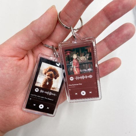 Showcase | Custom Spotify Keychain
-
Pair your favourite song with your favourite photo in an eye-catching keychain.

Perfectly designed to match Spotify's "Currently Playing" layout, with details from spacing to font selection, your favourite track will be showcased wherever you go.

Acrylic finish encasing paired with premium photo paper create a shimmering keychain. Touch Gifts, Spotify Keychain, Amigurumi Keychain, Best Business Ideas, Cute Couple Gifts, Bead Charms Diy, Keychain Design, Cute Keychain, Custom Keychain