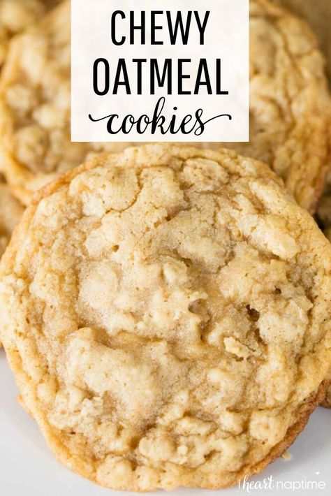 Pudding Recept, Resep Oatmeal, Crispy Oatmeal Cookies, Chewy Oatmeal Cookies, Best Oatmeal Cookies, Oatmeal Cookies Easy, Oatmeal Cookies Chewy, Easy Oatmeal, Cake Mix Cookie Recipes