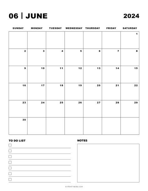 one page printable calendar for June 2024 Free Printable Calendar Templates, Month At A Glance, Weekly Planner Free Printable, Printable Calendars, Calendar Organization, Printable Calendar Template, Monthly Calendar Printable, Free Printable Calendar, Weekly Planner Printable